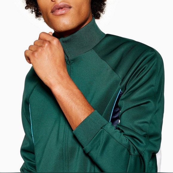 TOPMAN GREEN TRACK JACKET: BRAND NEW - Picture 5 of 10